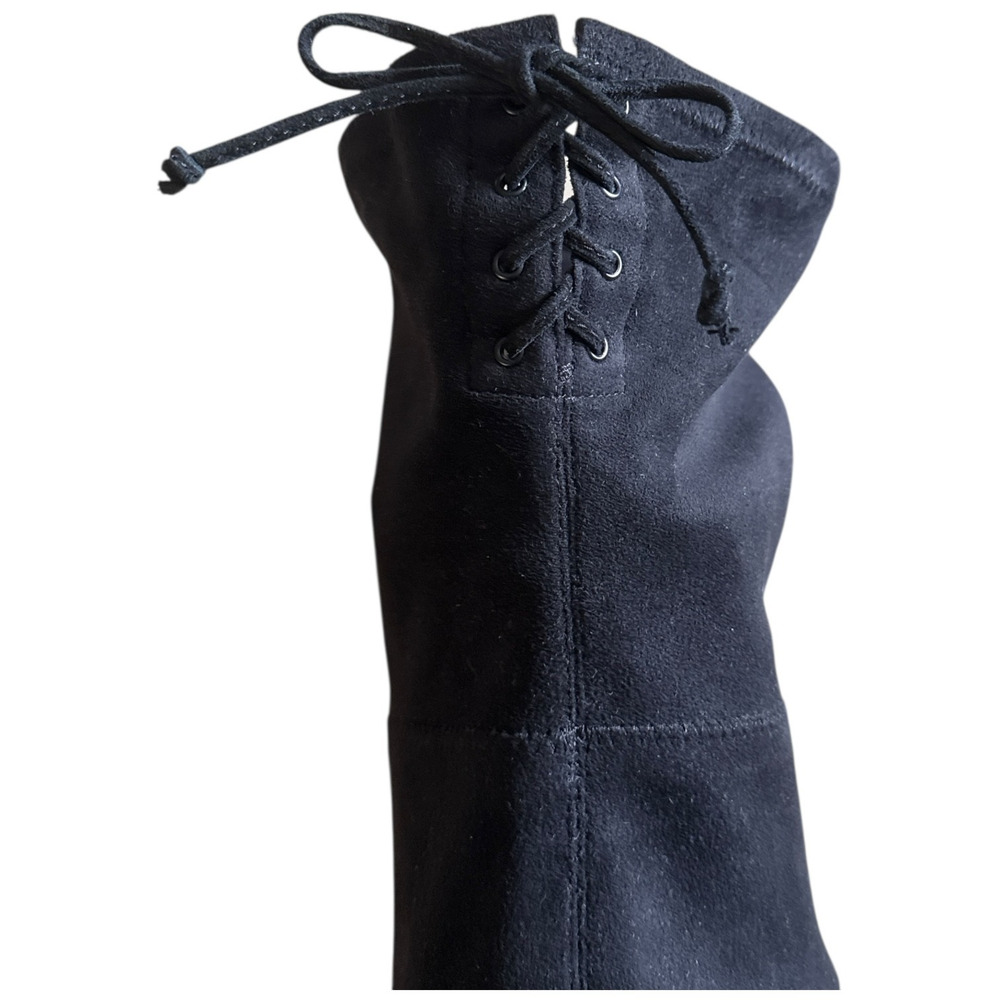 Sam Edelman Kayla Women’s Boots Black Suede Over the Knee Heel Side Zip Size 9 - Picture 7 of 14